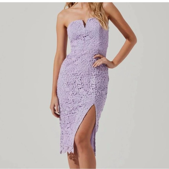 ASTR Kalena Dress In Lavender - Picture 4 of 4